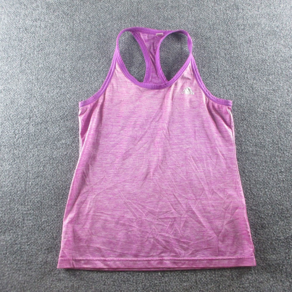 Adidas Tank Top Womens S Pink Climalite Racerback Lightweight Running Gym